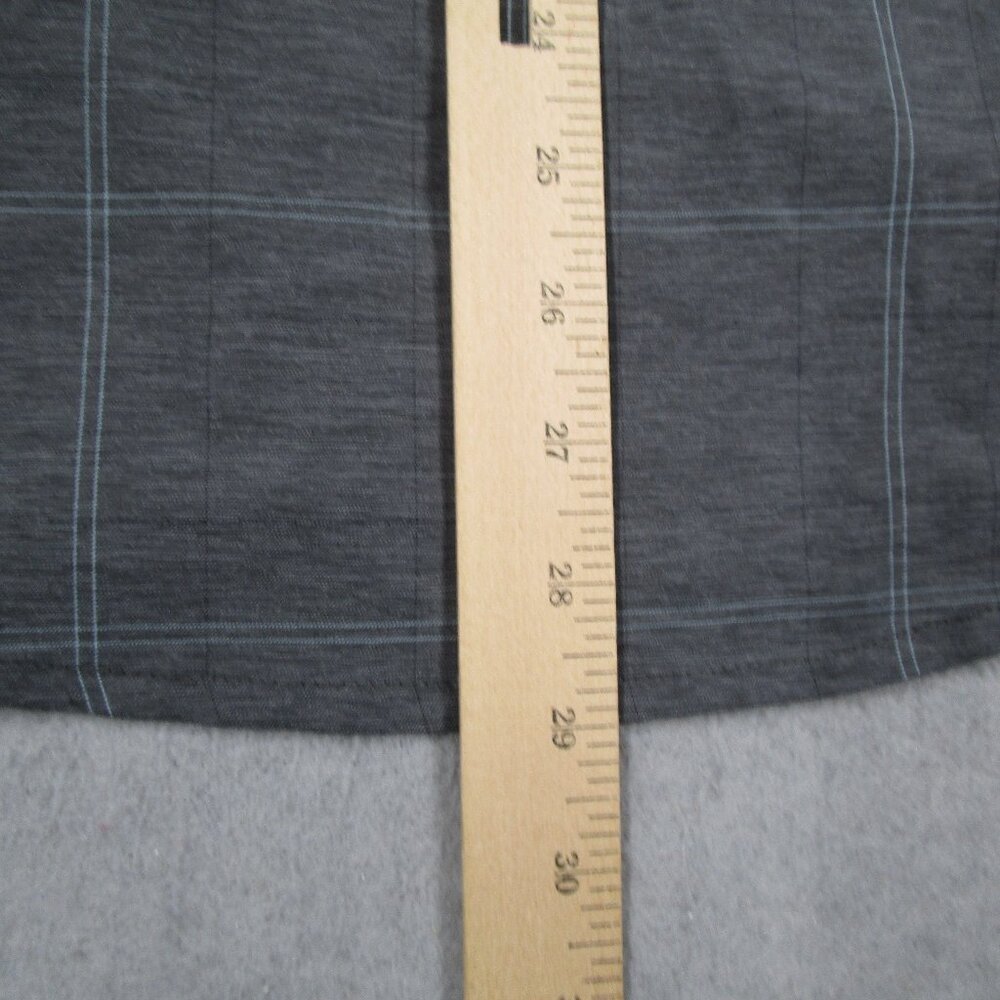 Travis Mathew Shirt Mens Medium Gray Check Short Sleeve Performance Casual Work - Picture 6 of 7